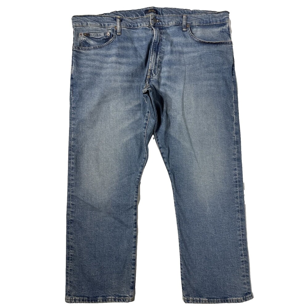 Polo Ralph Lauren Hampton Relaxed Straight Jeans Medium Wash Men Size 42x30 (J3)